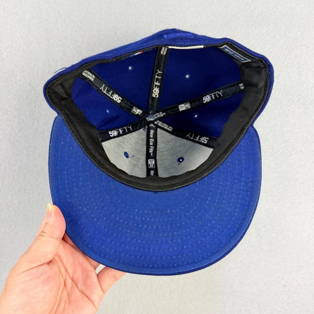New Era 59FIFTY SF Giants Hat Royal Blue Tonal Fitted 7 3/8 Made in USA Wool Cap
